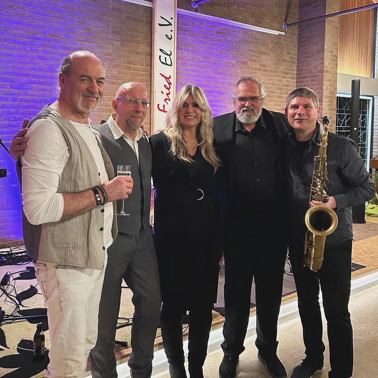 4Bars-Quartett feat. Barbara May – Gruppenfoto nach dem Auftritt