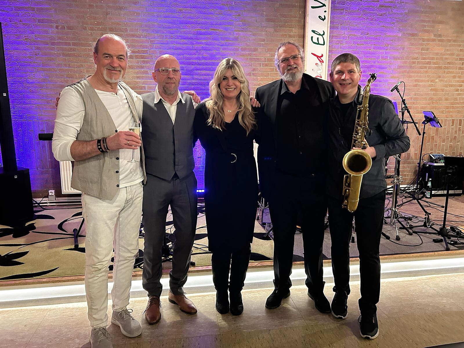 4Bars-Quartett feat. Barbara May – Bandaufstellung nach dem Konzert
